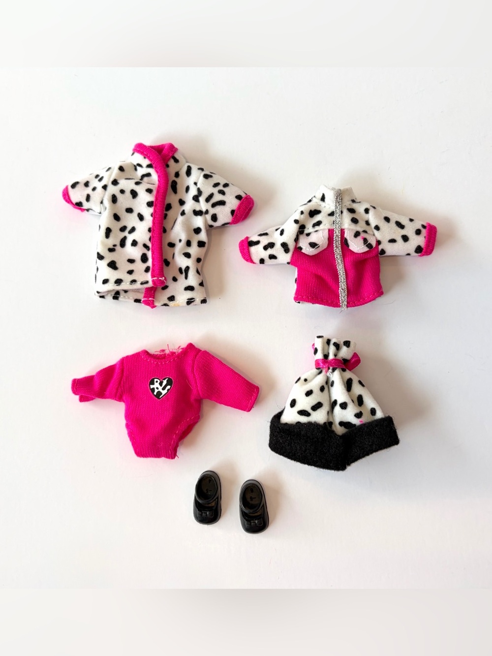 Barbie Kelly Fashion Avenue Polka Dot Black and White clothing set